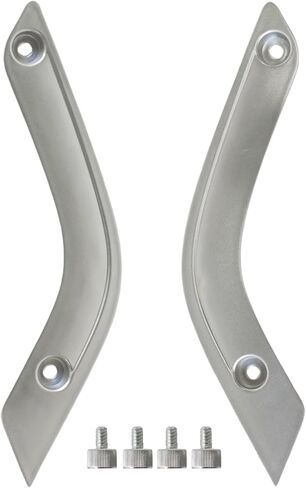 2Pcs Interior Door Grab Handle Inserts Cover Trim Replacement for Jeep 2011-2018 Wrangler JK 2011-2017 Left & Right Side Replaces 1RC72JAHAD 1RC72JAHAE (Sliver) in Saudi Arabia