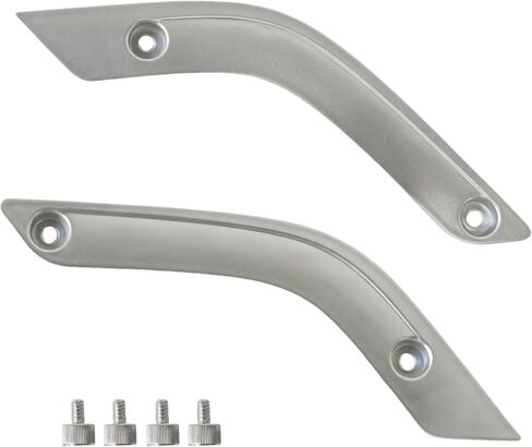 2Pcs Interior Door Grab Handle Inserts Cover Trim Replacement for Jeep 2011-2018 Wrangler JK 2011-2017 Left & Right Side Replaces 1RC72JAHAD 1RC72JAHAE (Sliver) in Saudi Arabia