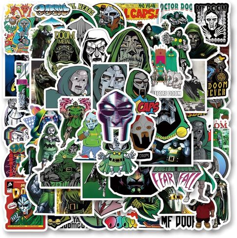 62pcs Underground Rap Artist Stickers Pack，Hip-hop Cute Cartoon Aesthetics Vinyl Waterproof Decals for Water Bottle, Laptop, Phone, Skateboard, Journaling for Party Supply Decor in Saudi Arabia