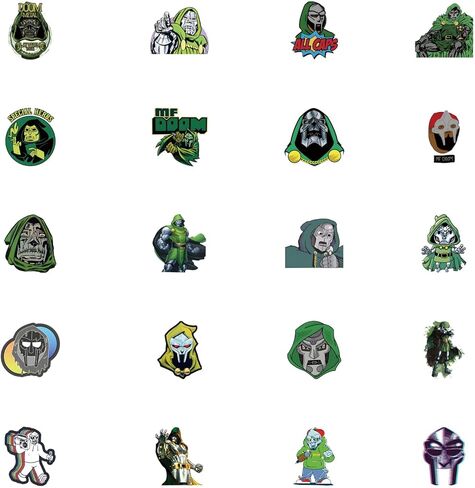 62pcs Underground Rap Artist Stickers Pack，Hip-hop Cute Cartoon Aesthetics Vinyl Waterproof Decals for Water Bottle, Laptop, Phone, Skateboard, Journaling for Party Supply Decor in Saudi Arabia