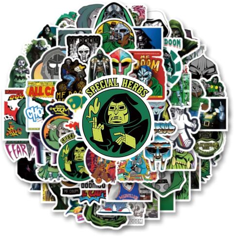 62pcs Underground Rap Artist Stickers Pack，Hip-hop Cute Cartoon Aesthetics Vinyl Waterproof Decals for Water Bottle, Laptop, Phone, Skateboard, Journaling for Party Supply Decor in Saudi Arabia