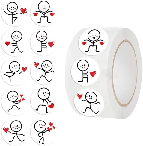 500Pcs Poop Stickers Roll, Funny Face Decals, Waterproof Vinyl Stickers for Water Bottles, Laptops, Pranks, Party Favors, Ages 12+(Poop) in Saudi Arabia