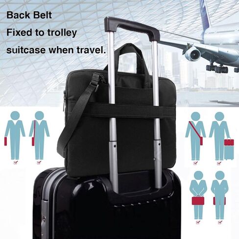 3 In 1 Laptop Bag Computer Briefcase for Men Women, Beach Sunrise Laptop Shoulder Bag Office Work Bags in Saudi Arabia