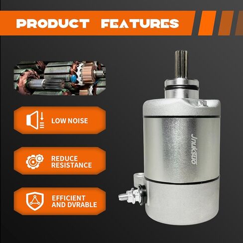 Starter Motor for Honda Recon 250 TRX250TE TRX250TM 1997-2006/ TRX250EX Sportrax 250 2001-2008/ TRX250X 2009-2020 | Replacement for Honda 31200-HM8-003, 31200-HM8-A41，SM13475 in Saudi Arabia