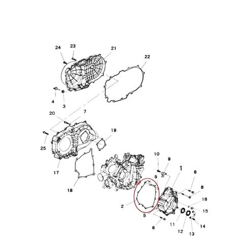 Stator Case Cover Gasket HISUN 450 500 550 700 750 Forge RK Sector Vector Tactic Axis Massimo ATV UTV Replacement 11323-004-000 in Saudi Arabia