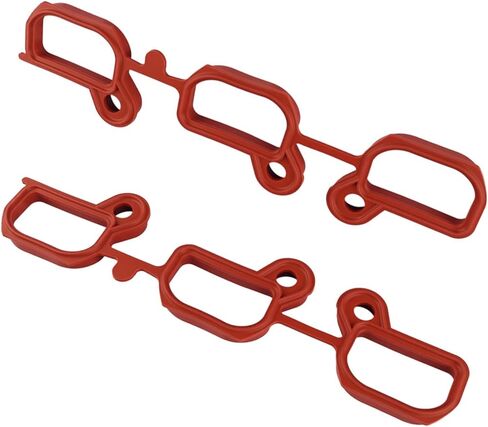2PCS Car Intake Manifold Gasket Set Replacement OEM 11611436631,Silicone Intake Manifold Gasket Kit Compatible with BMW,Lower & Upper Car Intakes Gaskets Set Cars Accessories in Saudi Arabia