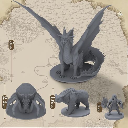 101 Unique Miniatures - Mythical Heroes Complete Edition - Suitable Size for DND in Saudi Arabia