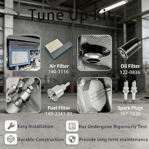 Tune Up Kit 140-3116 Air Filter, 122-0836 Oil Filter, 167-1638 Spark Plug 149-2341-01 Fuel Filter Fits for Onan RV QG 5500/7000, Marquis Gold/RV QG, Marquis Platinum QG EF, HGJAA, HGJAB, HGJAC in Saudi Arabia