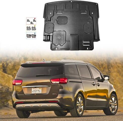 Engine Splash Shield Fit for Kia Sedona 2015-2021 Engine Case Guard Under Cover Compatible with Sedona 2016-2019 Front Engine Guard Mud Flaps in Saudi Arabia