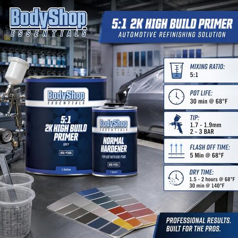 5:1 2K High-Build Primer Kit with Normal Hardener – BSE-P38G KIT – High Build Automotive Primer Surfacer for Collision Repair & Refinish Applications in Saudi Arabia