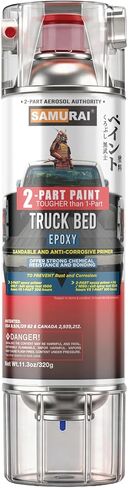 SAMURAI 2K Epoxy Primer Spray Paint for Truck Bed Liner (Pack of 3 Cans) (Granular Textured White) in Saudi Arabia