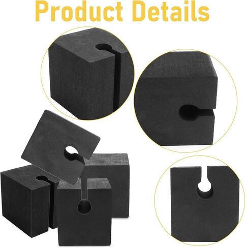4Pcs Protect-O Pads for Bike Racks Protector Compatible with Saris Cushion Pads Thickened Design (Black) in Saudi Arabia