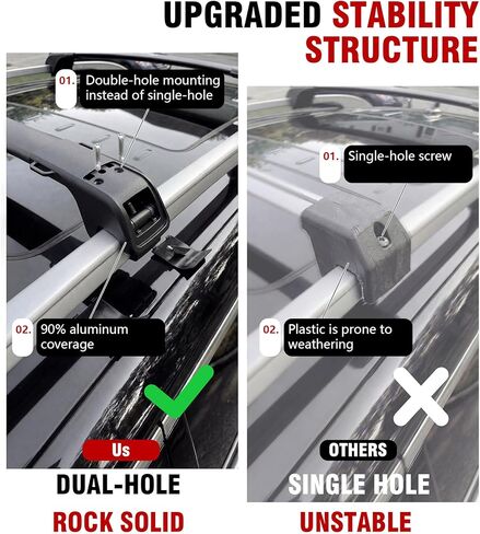 330LBS Roof Rack Cross Bars Fit for 2020-2026 Mercedes-Benz GLE W167 GLE350 GLE450 GLE450e GLE580 GLE43 GLE53 GLE63 AMG S SUV, Standard Sunroof OK, Affect Panoramic Sunroof Opening in Saudi Arabia