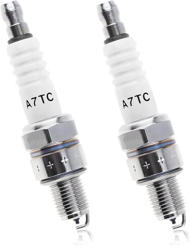 2 PCS Spark Plugs, A7TC Spark Plug Replacement for GY6 50cc 70cc 90cc 110cc 125cc 150cc Engines, Standard A7TC Ignition Plugs Compatible with U20FSR U22FSR-U C5HA C5HSB in Saudi Arabia