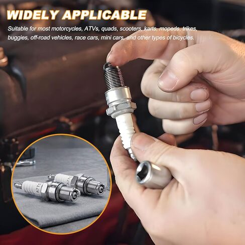 2 PCS Spark Plugs, A7TC Spark Plug Replacement for GY6 50cc 70cc 90cc 110cc 125cc 150cc Engines, Standard A7TC Ignition Plugs Compatible with U20FSR U22FSR-U C5HA C5HSB in Saudi Arabia