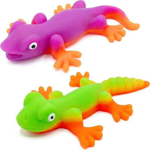 Lizard Stress Squishy Ball, Squeeze Mochi Squishy Toy, Soft Stress Relief Fidget Ball, Cute Lizard Sensory Toy for Kids & Adults, Party Favors& Easter Basket Filled (Green) in Saudi Arabia