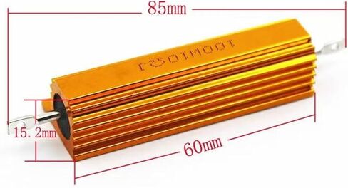 100W RX24 Aluminum Power Metal Shell Case Wirewound Resistor 2K in Saudi Arabia