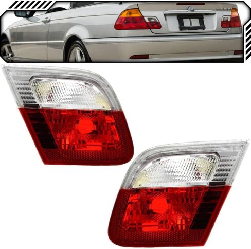 EPIC LIGHTING مصابيح هالوجين بديلة داخلية متوافقة مع B، M، W 99-00 323i 328i 01-03 325Ci 325i 330Ci M3 [ BM2882102 BM2883102 63218364727 63218364728] زوج in Kuwait