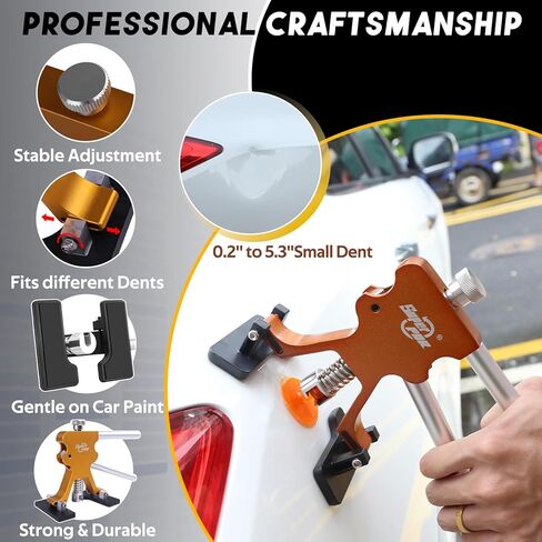 Super PDR Paintless Dent Rods Repair Tools, Stainless Steel Dent Removal Rods with Professional Dent Repair Kit, Paintless Repair of 99% of dents for Repairing Hail Damage, Body Dents、Creases in Saudi Arabia