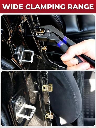 11PCS Panel Fixing Clamps with Pliers, Automotive Body Panel Holding Tools for Welding Clamping, Anti-Rust Sheet Metal Holder for Dent Repair and Bodywork in Saudi Arabia
