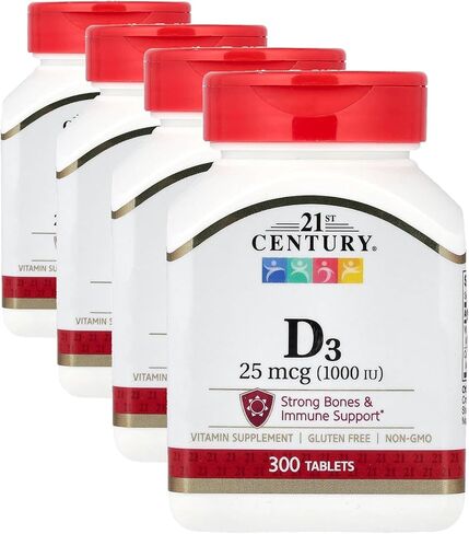 أقراص 21st Century D3، 10000 وحدة دولية، 110 قرص (27504) in Kuwait