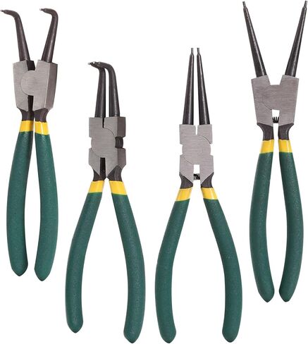 7-Inch Heavy Duty Snap Ring Pliers Set Clip Pliers for Retaining Rings, Internal & External Removal Pliers with Straight Tips – Durable Snap-Ring Pliers for Mechanics, DIY, Automotive Repair in Saudi Arabia