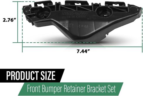 LQI Front Bumper Brackets Retainer Set Left and Right Pair Compatible with Toyota Yaris Base 2007-2012, Fit for Toyota Yaris S 2007-2009 5253552131, 5253652141, TO1089113, TO1088113 in Kuwait