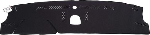 Wellvisors Black Dash Mat Dashboard Cover Compatible with Porsche Macan 2015-2024 with Clock in Saudi Arabia