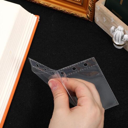 20 Pack A7 Sheet Protectors for 6 Ring Binder Sleeves Sheet Protectors for 6 Ring Binder, Clear Page Protector Plastic Stamp Card Sleeves A7 Binders Inserts Organizer Accessories in Kuwait