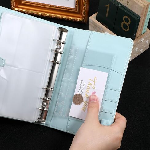 20 Pack A7 Sheet Protectors for 6 Ring Binder Sleeves Sheet Protectors for 6 Ring Binder, Clear Page Protector Plastic Stamp Card Sleeves A7 Binders Inserts Organizer Accessories in Kuwait