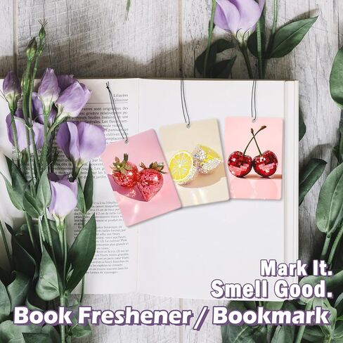 Preppy Disco Fruits Car Air Freshener Accessories 3pcs, Strawberry Lemon Cherry Hanging Air Fresheners Decor for Girly Room Closet, Trendy Scent Fruits Fragrance Card for Women Girls Kitchen in Saudi Arabia