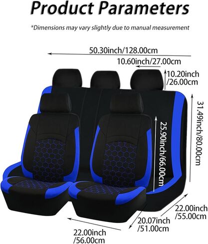 Car Seat Covers Full Set for Chevrolet Trailblazer 2001-2021 2022 2023 2024 2025 2026, Front Seats & Rear Bench car seat Protectors, Waterproof Breathable Seat Covers, Automotive Interior in Saudi Arabia
