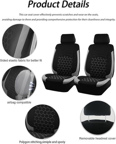 Car Seat Covers Full Set for Chevrolet Trailblazer 2001-2021 2022 2023 2024 2025 2026, Front Seats & Rear Bench car seat Protectors, Waterproof Breathable Seat Covers, Automotive Interior in Saudi Arabia