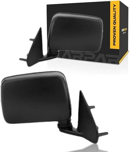 For Nissan Pickup 1995 1996 1997 Door Mirror Driver and Passenger Side | Pair | Manual | Folding | Non-Heated | Black | 9630211G7A, K630111G26 | NI1320106, NI1321106 in Kuwait