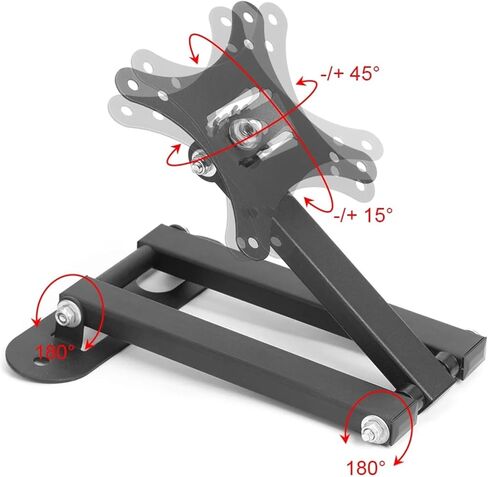 Wall Mount Telescopic Bracket Adjustable 17 to 32 Inch TV Frame Retractable Monitor Stand Loading 30 kg in Saudi Arabia