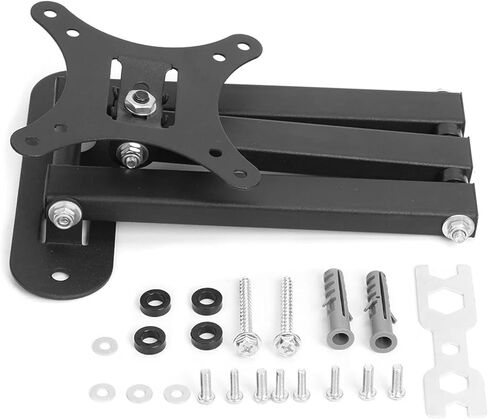 Wall Mount Telescopic Bracket Adjustable 17 to 32 Inch TV Frame Retractable Monitor Stand Loading 30 kg in Saudi Arabia