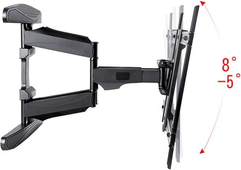 Double-arm retractable TV stand Swing display adjustable wall hanger in Saudi Arabia