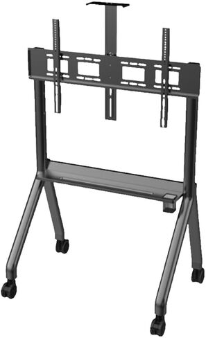 TV mobile stand one machine vertical installation free floor pulley(R12 metal wheel 150kg) in Saudi Arabia