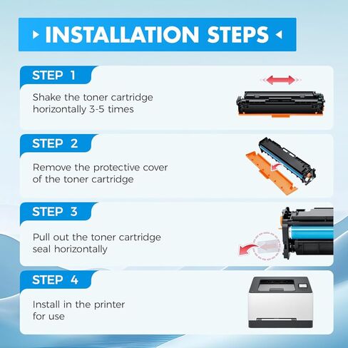218X Toner Cartridges 4 Pack Compatible Replacement for HP 218A W2180A W2181A W2182A W2183A 218X W2180X Black Compatible with HP Color LaserJet Pro MFP3201dw MFP 3301fdw 3301sdw 3301cdw Printer in Saudi Arabia