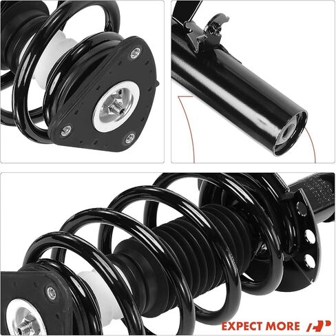 A-Premium Front Strut Assembly Compatible with Ford Focus 2013-2018 - 2x Replacement Suspension Complete Strut Shock Absorber with Coil Spring in Kuwait