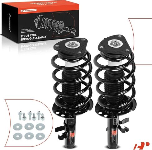 A-Premium Front Strut Assembly Compatible with Ford Focus 2013-2018 - 2x Replacement Suspension Complete Strut Shock Absorber with Coil Spring in Kuwait