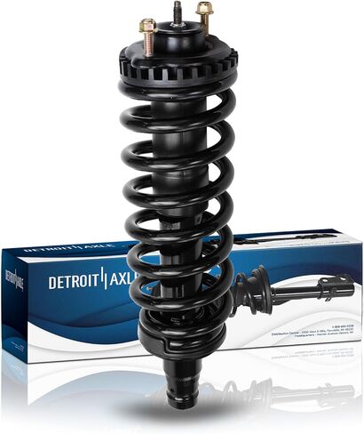 Detroit Axle - Front Strut for Chevrolet Trailblazer EXT GMC Envoy XL XUV Buick Rainier Saab 9-7x Isuzu Ascender Oldsmobile Bravada, Complete Strut Coil Spring Assembly Replacement Shock Assembly in Kuwait
