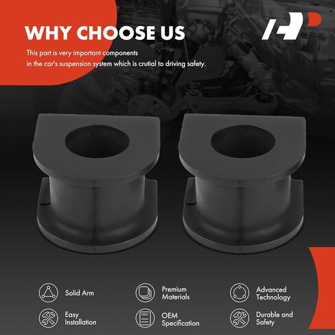 A-Premium 2 x Front To Frame Sway Bar Bushing Kit, Compatible with Toyota Tacoma 2005-2015, RWD in Kuwait