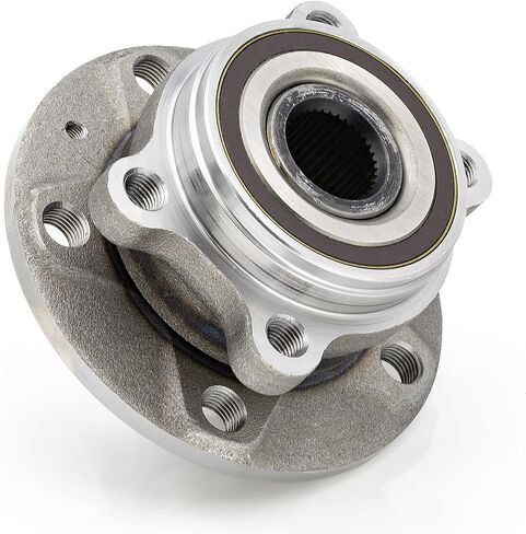 513253 Wheel Hub Bearing Assembly Compatible with Audi A3 Q3 TT Quattro, Volkswagen Golf Jetta Passat Tiguan CC GTI R32 EOS Rabbit 5 Lugs w/ABS in Kuwait