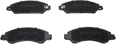 TRQ Brake Pad & Rotor,Shoe & Drum Kit Premium G-Coated Semi-Metallic Front & Rear Compatible with 2005-2006 Chevrolet Silverado 1500 2007 Silverado 1500 Classic GMC Sierra 1500 Sierra 1500 Classic in Kuwait