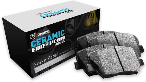 R1 Concepts Front and Rear Brake Kit Fits 2001-2003 BMW 525i; 1997-2000 BMW 528i| Euro Ceramic Brake Pads and Blank Brake Rotors| 12.0" Front & 12.0" Rear in Kuwait