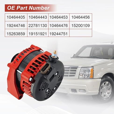 15768830 High Output 12V 300AMP Alternator Compatible with Chevy Suburban Tahoe, Cadillac Escalade, Rainier Ascender, Hummer H2, Saab 9-7X 2000-2006 in Kuwait
