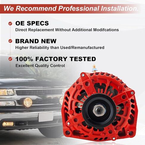 15768830 High Output 12V 300AMP Alternator Compatible with Chevy Suburban Tahoe, Cadillac Escalade, Rainier Ascender, Hummer H2, Saab 9-7X 2000-2006 in Kuwait