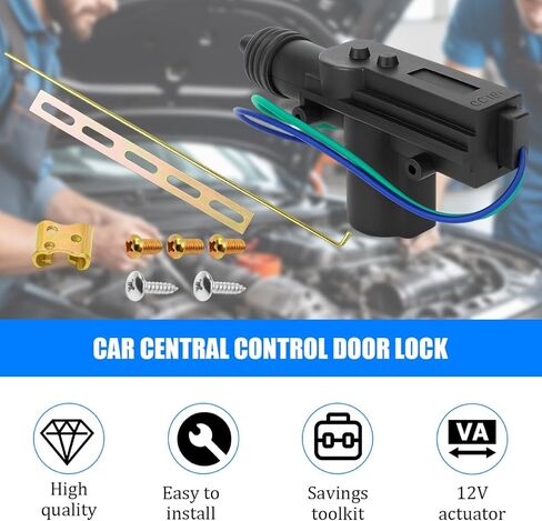 4PCS Car Door Lock Actuator, 12V 2-Wire High Power Vehicle Central Locking System Actuator Kit, Heavy-Duty Automotive Replacement Accessories, Universal for SUV Saloon Cars Truck in Kuwait