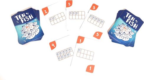 Ten Fish Math Card Game - Family Friendly Educational Cool Math Games for Kids - Elementary and Kindergarten Learning Activities Help Boys and Girls to Learn Mathematics in a Fun, Interactive Way in Saudi Arabia